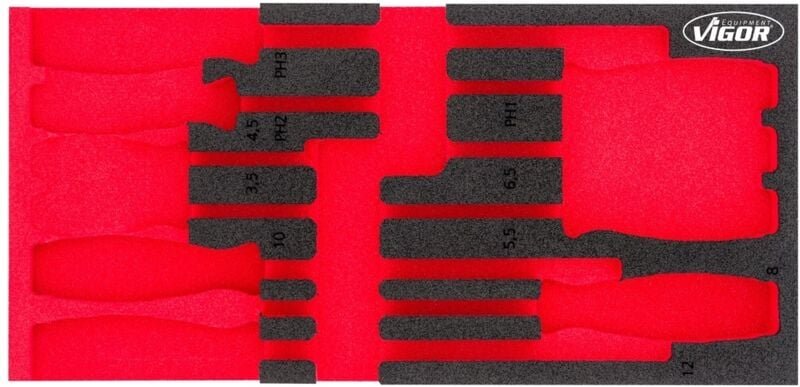 Thumbnail - Weichschaumeinlage ∙ leer ∙ V5068-L ∙ l x b x h: 393 mm x 188 mm x 35 mm