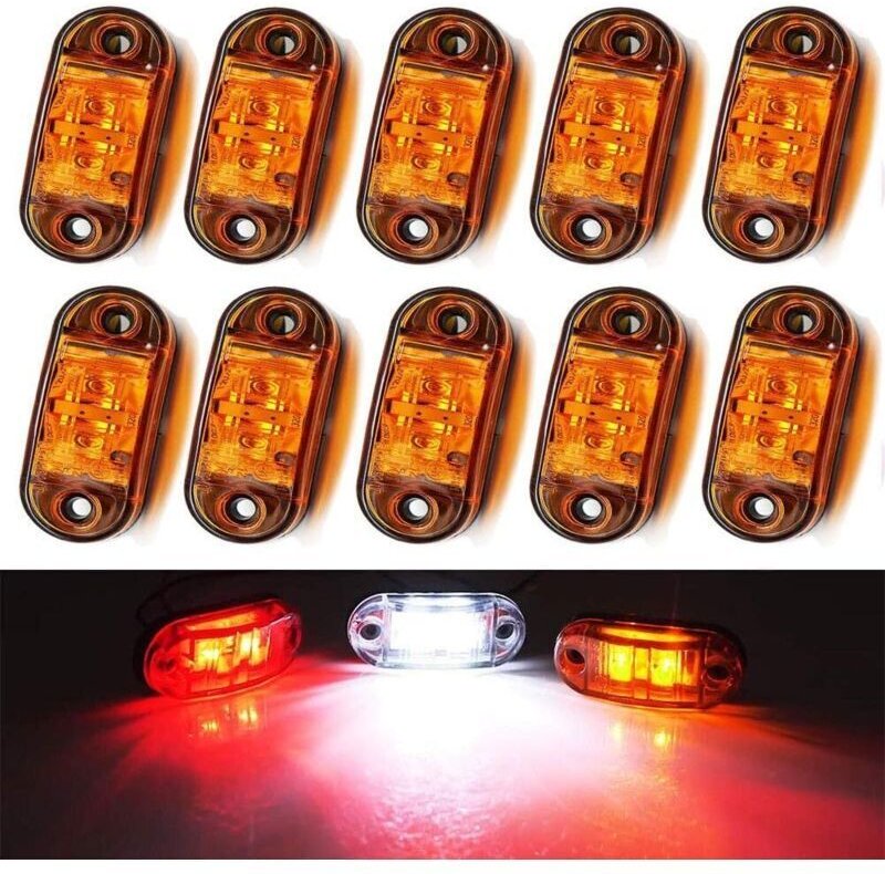 Seitenmarkierungsleuchte, 10-teilige Arbeitsscheinwerfer, 12 V, wasserdicht, für Auto, externe Lampe, Warnrücklicht, Sig...