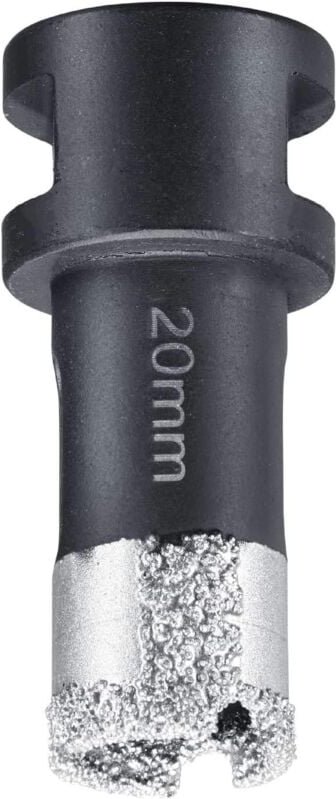 Thumbnail - KWB - Diamant Fliesen-Loch-Bohrer für Winkelschleifer, Lochsäge mit M14-Aufnahme, Diamont-Bohrkrone Durchmesser 20 mm