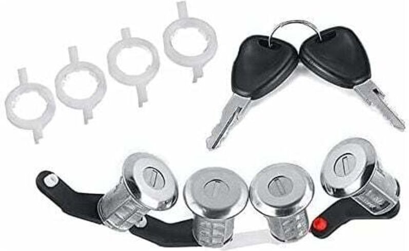 4er-Set Türschlosszylinder 7701470952 für Renault Master für Opel Movano für Nissan 1998-2009 Linkes + rechtes Türschlos...