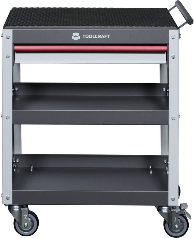 Toolcraft - 553942 Servicewagen Herstellerfarbe: Grau, Lichtgrau, Rot
