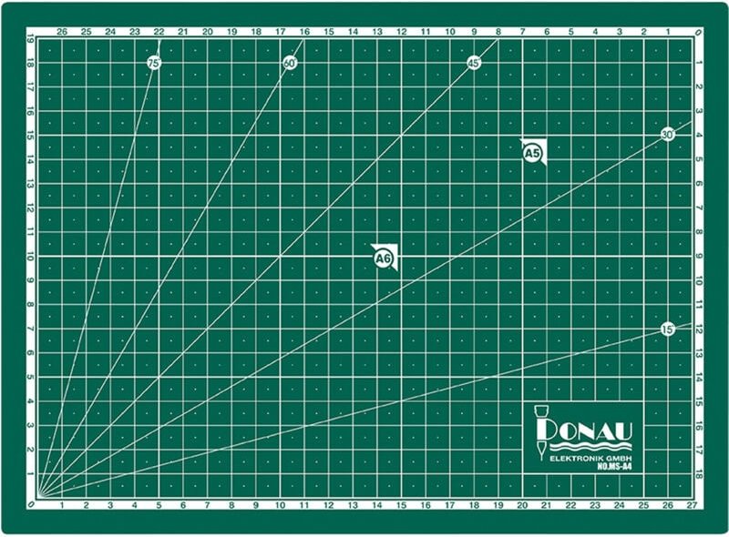DONAU ELEKTRONIK Selbstheilende Schneidematte, A4 (300x220x3 mm), MS-A4