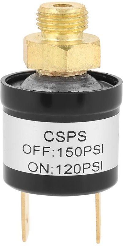 1 Druckschalter für Luftkompressor, 120-150 PSI, 1/8" NPT-Gewinde.