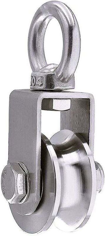 500 kg Heberolle mit 2 Lagern, Seilrolle, 48 mm Rolle, 201 Hebering, 48 Rad, U-förmige Nut