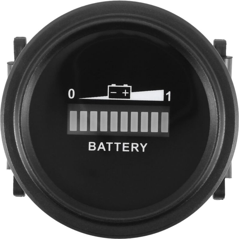Tlily - 12V/24V/36V/48V/72V led Digital Batterie Anzeige Wasserdicht Meter Gauge für Go-Lf Ca-Rt