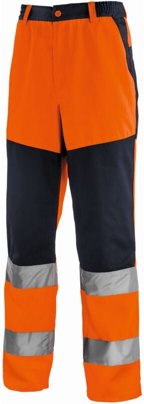 Thumbnail - teXXor® Warnschutz-Bundhose ROCHESTER leuchtorange/navy 435554