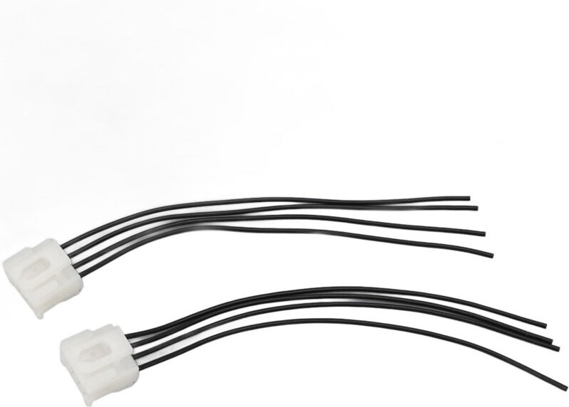 Keenso Rücklichtkabelbaum 2 Stück 4-polig Stabile Verbindung Stoßfest Ersatz für Grande Punto 2006 bis 2012.