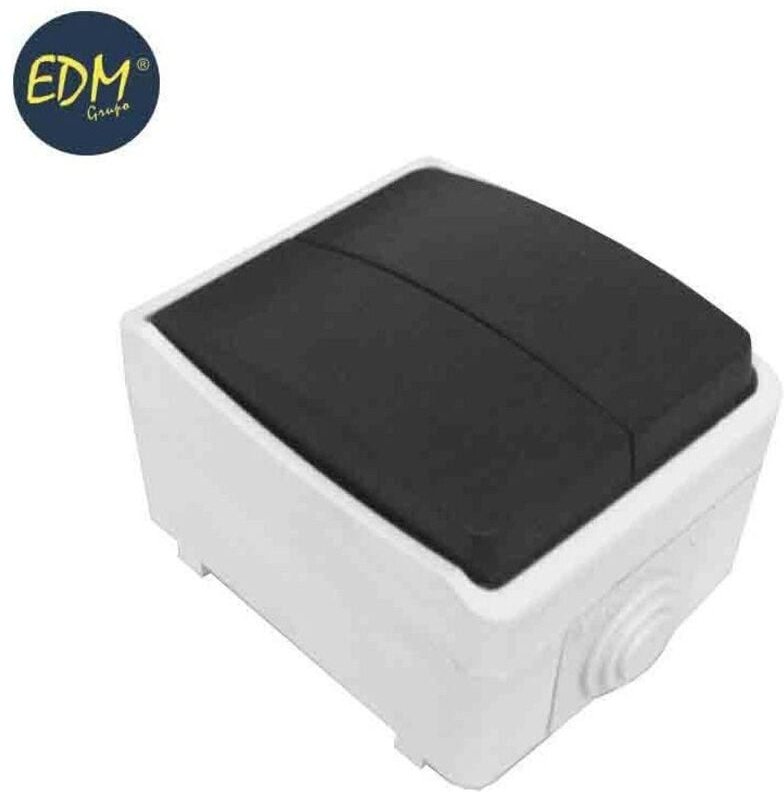 Doppelter wasserdichter Schalter EDM IP44 16A 250V