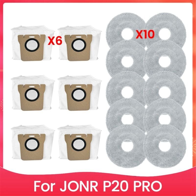 Für P20 pro Staubsauger Teile Mopp Tuch Staubbeutel Zubehör