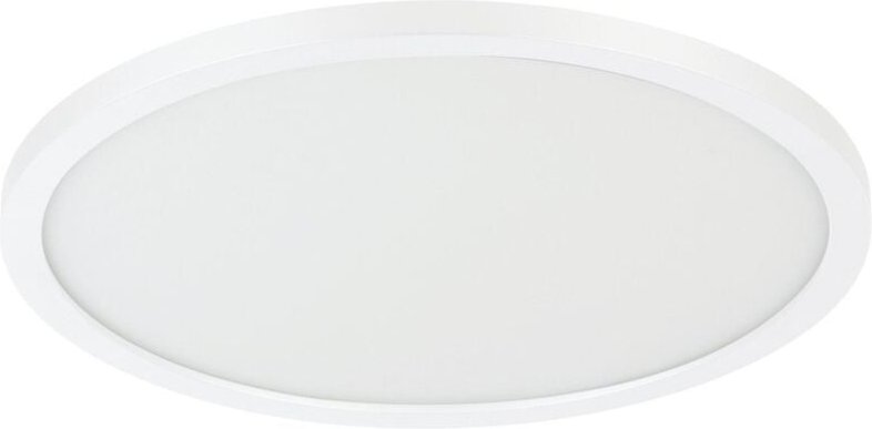 EGLO LED Deckenleuchte Campaspero, dimmbare Deckenlampe mit Fernbedienung, runde Deckenbeleuchtung aus Kunststoff in wei...