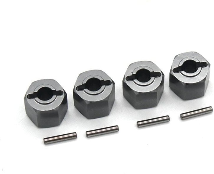 12-Mm-Radnabenadapter Aus Metall für -10 DBX10 1/10 rc Car Upgrades Parts Accessories, Grey