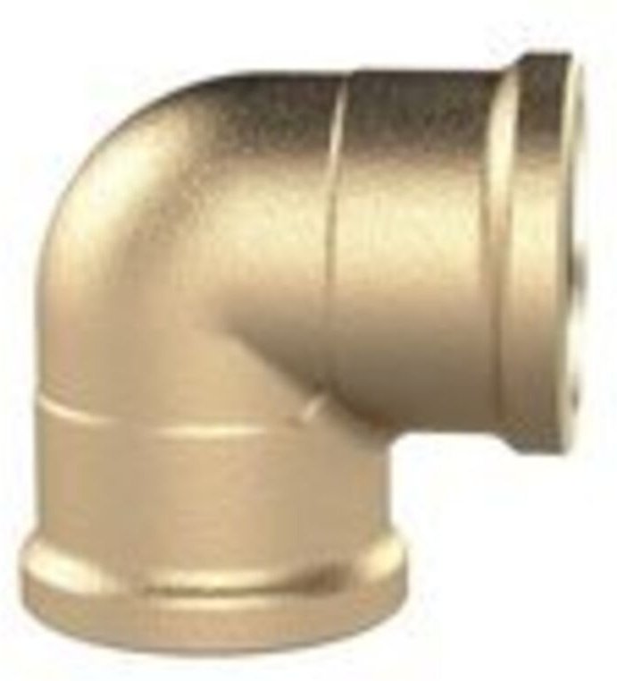 Winkelstück, 90°, innen/innen, G11/2, Druck 16 bar, Messing blank - Riegler