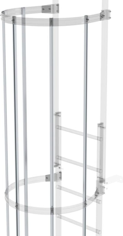 Munk - Günzburger Steigtechnik Rückenschutzstrebe 3 m lang Aluminium blank - 062235