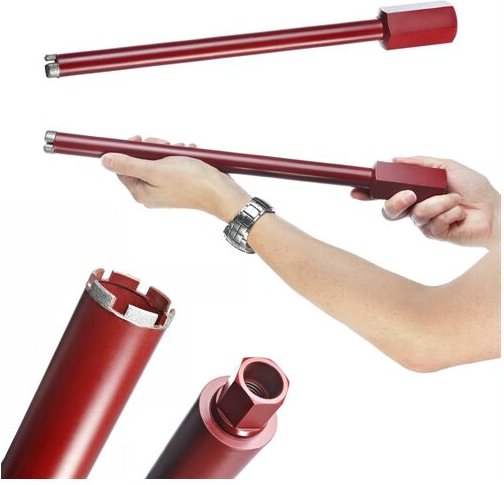 Trockenbohrkrone 32mm Diamantbohrkrone Kernbohrkrone Nass + Trocken Kernbohrer für Kernbohrgerät - Melko