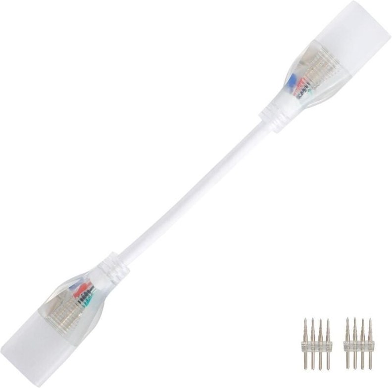 Efectoled - Verbindungskabel für LED-Streifen Neon 11/Wm rgb 220V ac 60 LED/m halbrund 180º IP67 nach Mass Schnitt alle ...