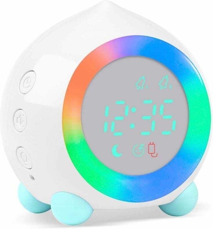 Kinderwecker Leuchtender LED Digital Lampe Wecker Nachtlicht Mädchen Jungen Tag Nacht Kind Einstellbare Lautstärke Schlu...