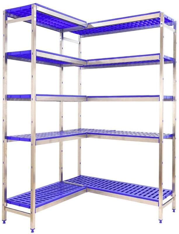 Simoninox Modulare Metallregal aus Edelstahl