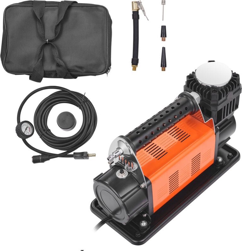 Mophorn - Tragbarer 12-V-Reifenfüller von, 7,06 cfm Hochleistungs-Luftkompressor, 150 psi Offroad-Luftpumpe mit Adaptern...