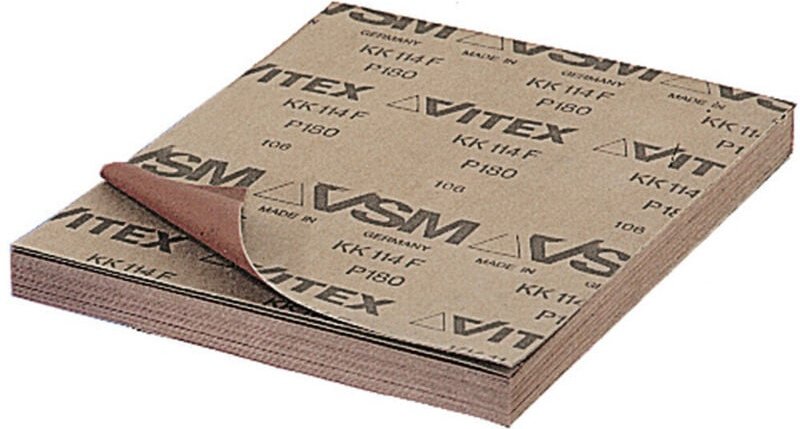 VSM - Schleifgewebe (a) braun, sehr flexibel kk 114 f, 230x280 mm, Körnung: 800