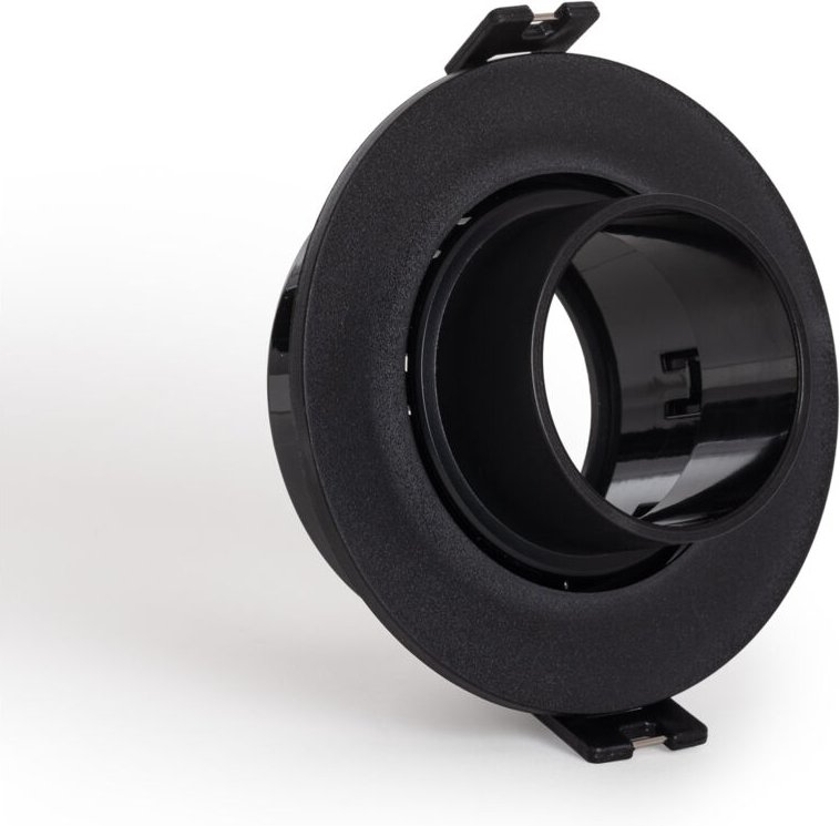 Ledkia - Downlight-Ring Rund Schwenkbar mit niedrigem ugr für LED-Glühbirne GU10 / GU5.3 Schnitt Ø75 mm Suefix Schwarz