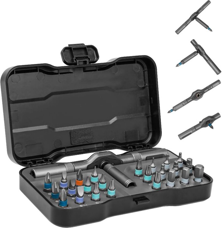 24-in-1 Ratschenschraubendreher-Set – Mini-Ratschenschlüssel mit hochdrehmomentstarkem, umkehrbarem Griff – Schmaler, ab...