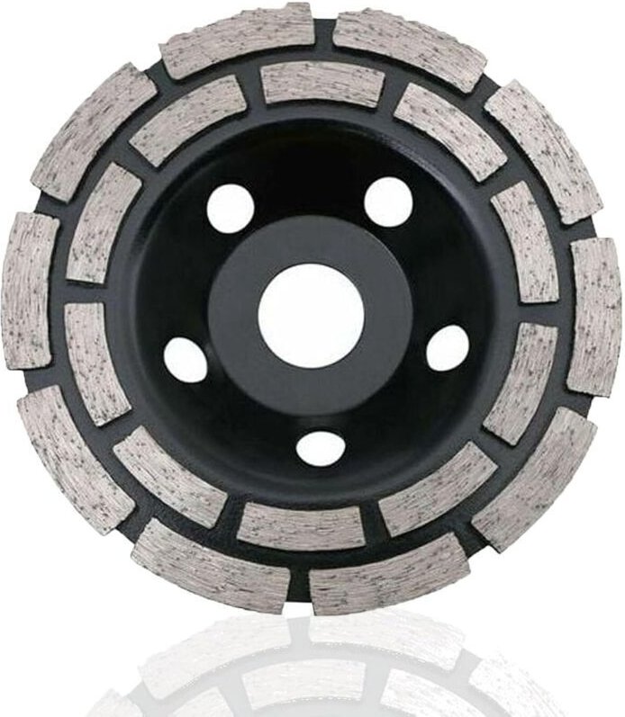230 x 22,2 mm Diamantscheibe – Doppelreihig zum Schleifen von Beton, Granit und Stein – 22,2 mm Bohrung – Präzises Finis...