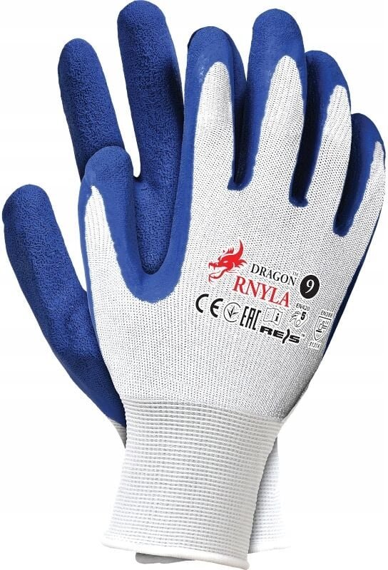 Nylon-Latex-Schutzhandschuhe RNYLA WN Größe 8