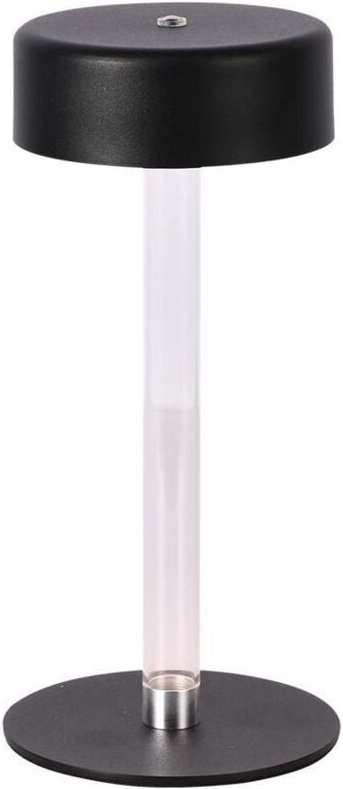 Rechargeable Table Lamp IP20 Black+Transparent 3W 210 Lumen 3IN1