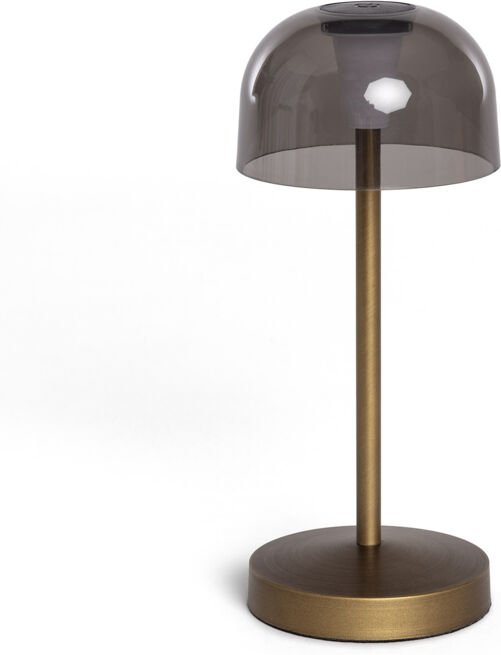 Ledkia - led Tischlampe Tragbar mir wiederaufladbarem USB-Akku Lendora Messing