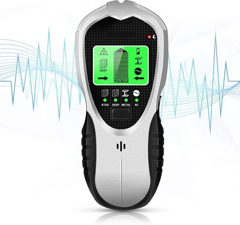 Balkensuchgerät, Wandscanner, 4-in-1-Balkensensor zur Erkennung von Balken, tief verlegten Kabeln, Metall- und Wechselst...
