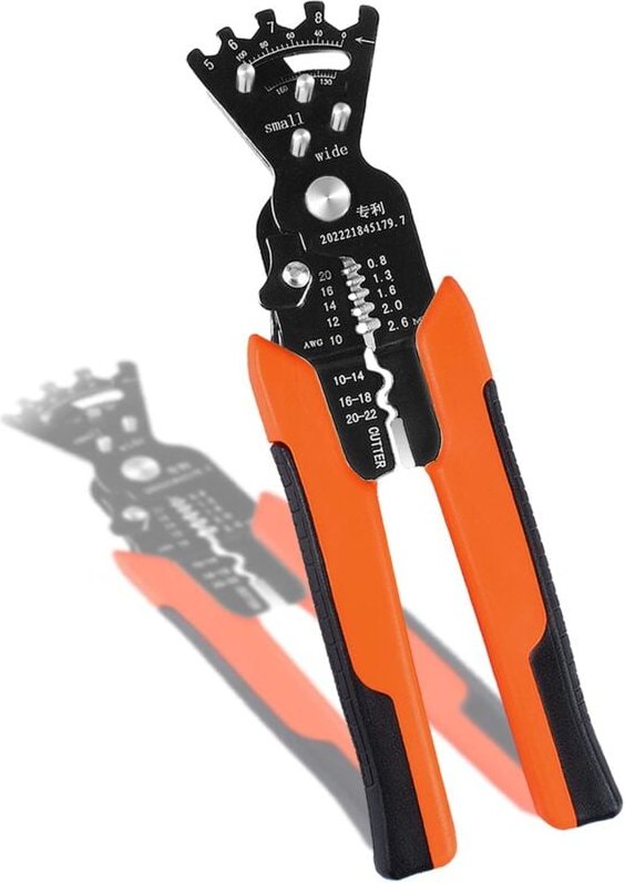 Memkey - Abisolierzange, 6-in-1-Automatik-Abisolierwerkzeug, für 24–10 awg (0,2–6,0 mm²) Drähte, kann als spezielle Drah...