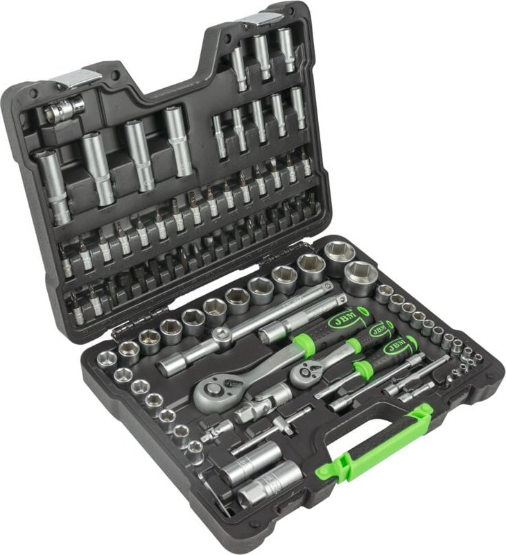 JBM - 94-teiliger Werkzeugkoffer mit verzinkten Innensechskanteinsätzen 54038