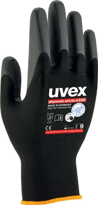 Uvex - 6037 6003812 Montagehandschuh Größe (Handschuhe): 12 en 388:2016 1 Paar