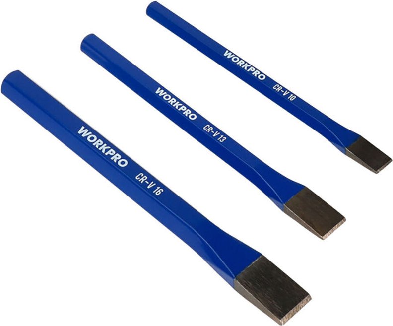 Set mit 3 Workpro Meißeln