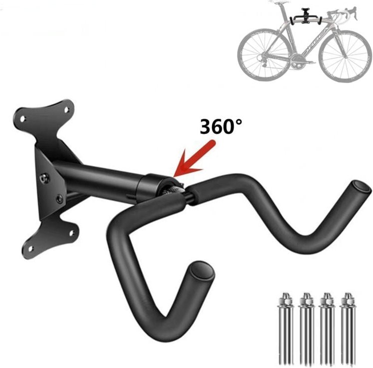 CSPARKV Drehbarer Garagen-Wandmontage-Fahrradträger, platzsparender aufrechter Mountainbike-Träger, Mountainbike-Träger,...