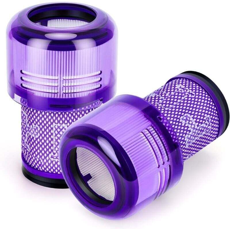 Vtizikl Lot de 2 filtres Hepa pour aspirateur sans fil Dyson v12 Detect Slim Absolute Extra Fluffy Total Clean Motorhead...