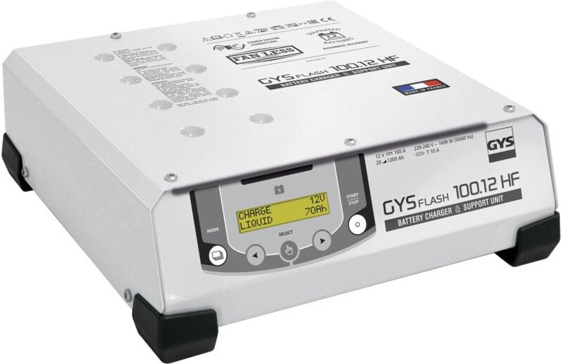 Ladegerät BSU Blei/Lithium Gys GYSFLASH 100.12 HF 12V Kabel 5m