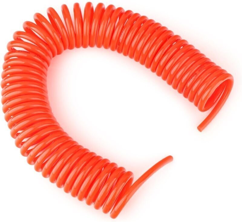 1 Stück 10 x 6,5 mm Rückstoß-Pneumatikschlauch, 6 m roter Spiralfederschlauch, Druckluftwerkzeuge