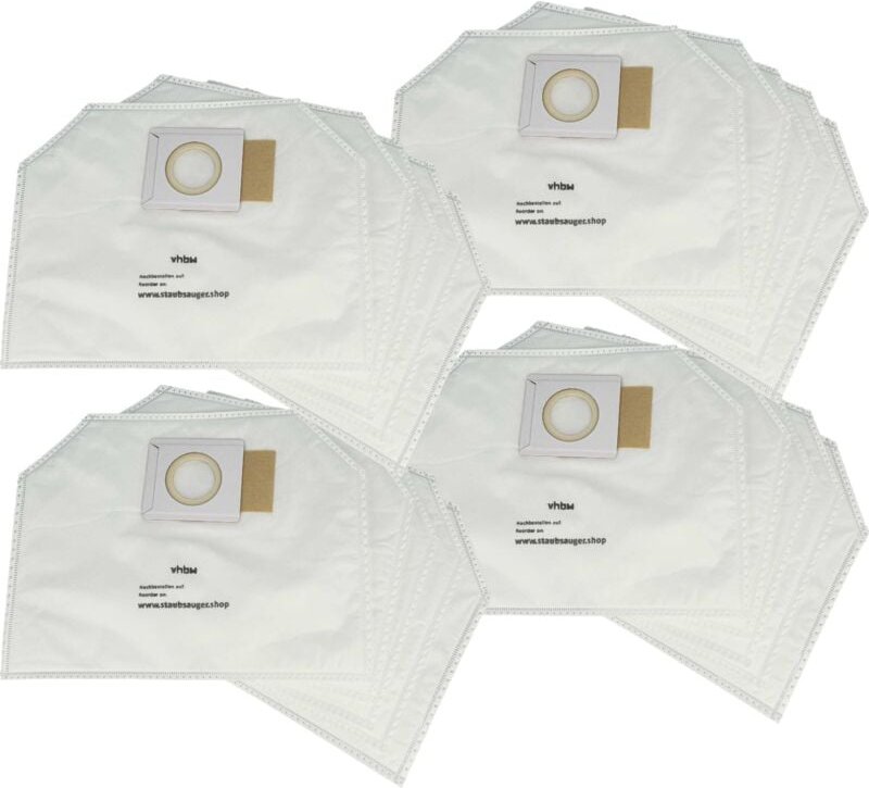 20x Staubsaugerbeutel Ersatz für Makita 197903-8 für Staubsauger - Mikrovlies, Weiß - Vhbw