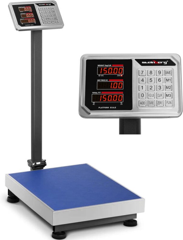 Thumbnail - Steinberg Systems - Plattformwaage Bodenwaage Paketwaage Industriewaage 60 x 45 cm 150 kg/20 g