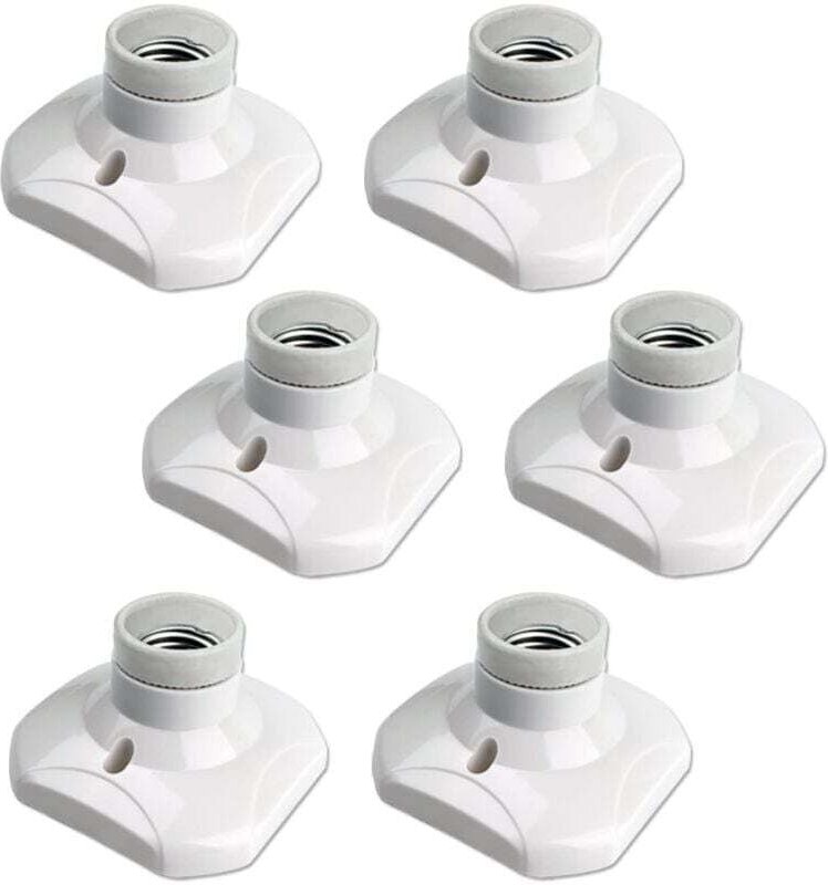 Stück E27-Schraubdeckenfassung AC 220-240 V, LED-Lampenfassung, Deckenleuchtensockel E27 NPTERBL