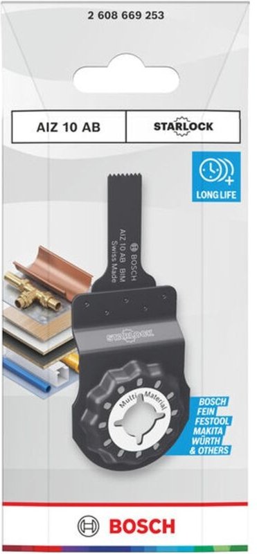Bosch Tauchsägeblatt AIZ 10 AB Multi Material, Starlock, 10 x 25 mm