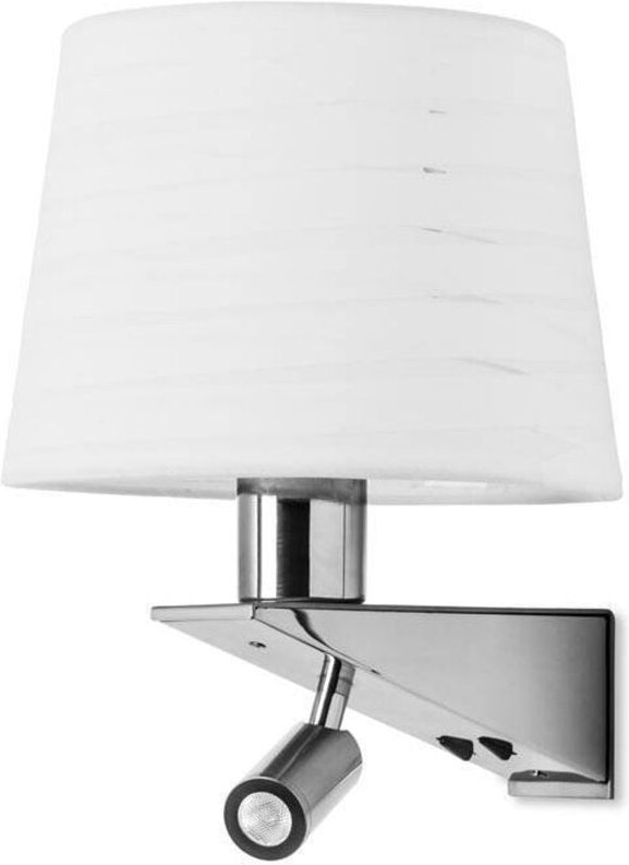 Thumbnail - Gloss - led 2 Light Innenwandleuchte Chrom, Nickel Satin mit Leselampe, E27 - Leds-c4
