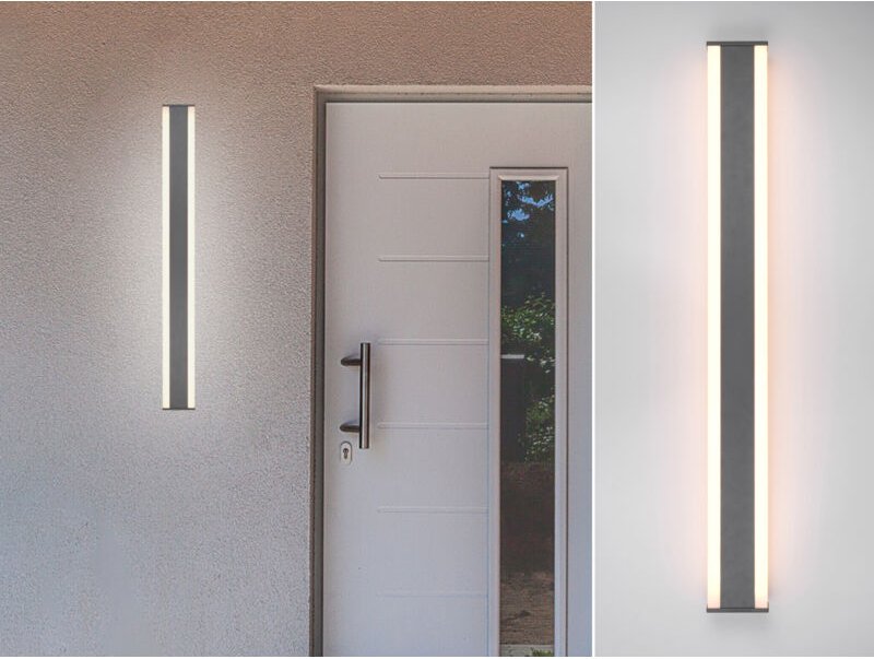 Trio Leuchten - led Außenwandleuchte dawson Up and Down Lichteffekt, Anthrazit 100cm lang