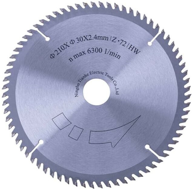 Thumbnail - Sägeblatt 210x30mm 72Z für Tauchsäge PL75 - Scheppach