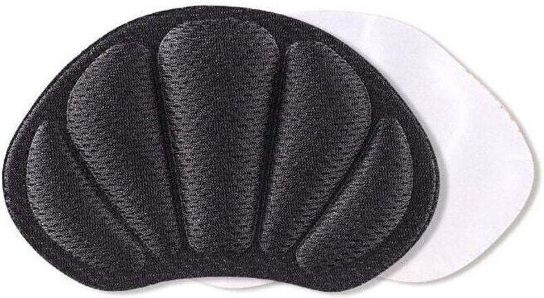 Selbstklebende, weiche Fersenpolster, 1 Paar, schwarz