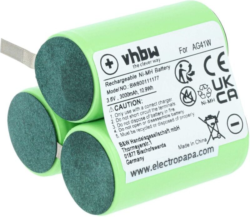 1x Akku kompatibel mit aeg Handstaubsauber Lervia, space e 900 086 017, kh 4421, kh 4420 Home Cleaner Heimroboter (3000 ...