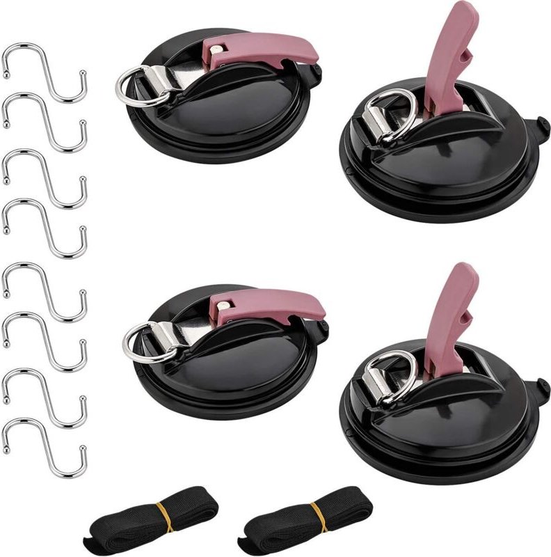 Set mit 4 Saugnäpfen für Autos, max. 22 kg, für Markisen, Sonnenschutz, Planen und Fahrzeugabdeckungen