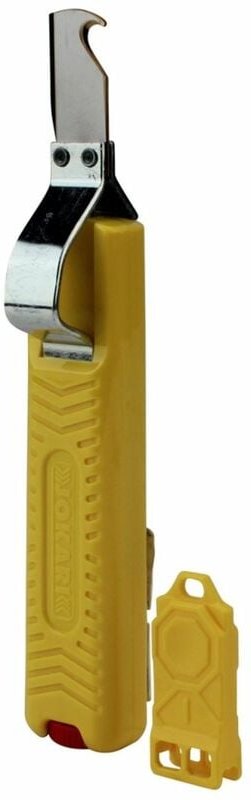 Perel - jokari Kabelmesser mit Hakenklinge gelb Elektrikerwerkzeug
