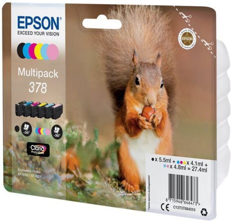 Thumbnail - Epson Tintenpatronen 378 Multipack - Hochwertige Tinte für lebendige Farben